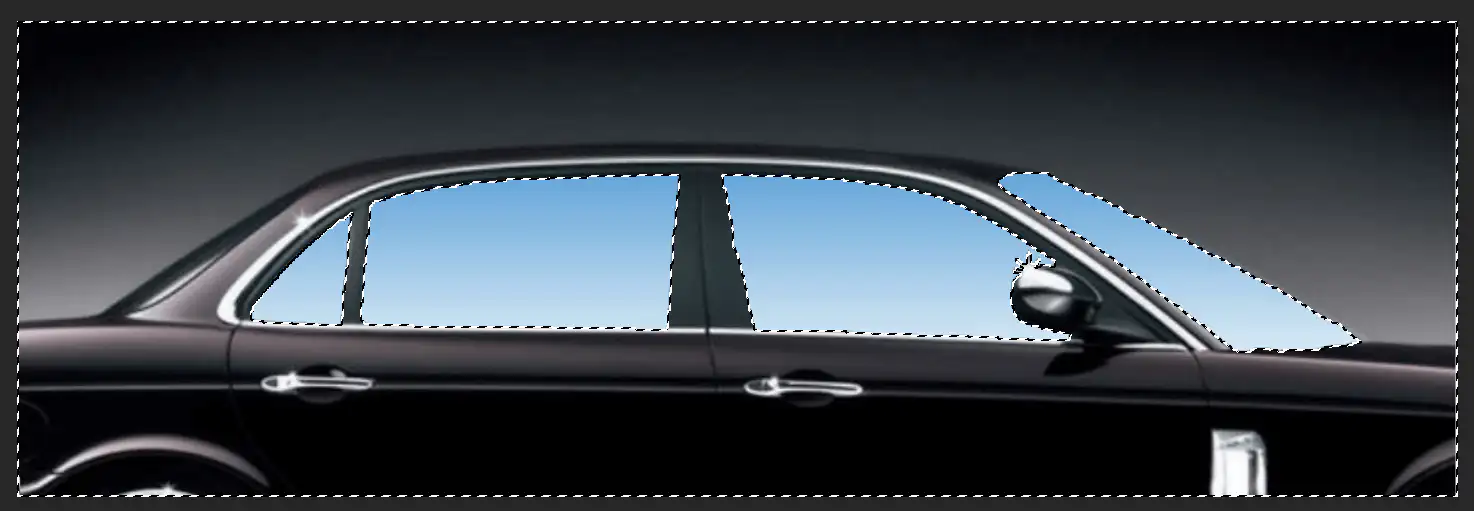 选择反向删除选区