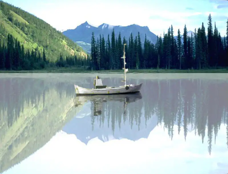 制作模拟水面倒影效果图